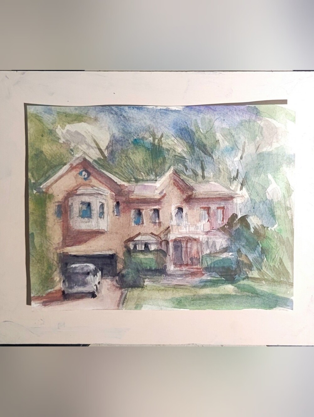 Original Watercolor Landscape Study (9 X 12)